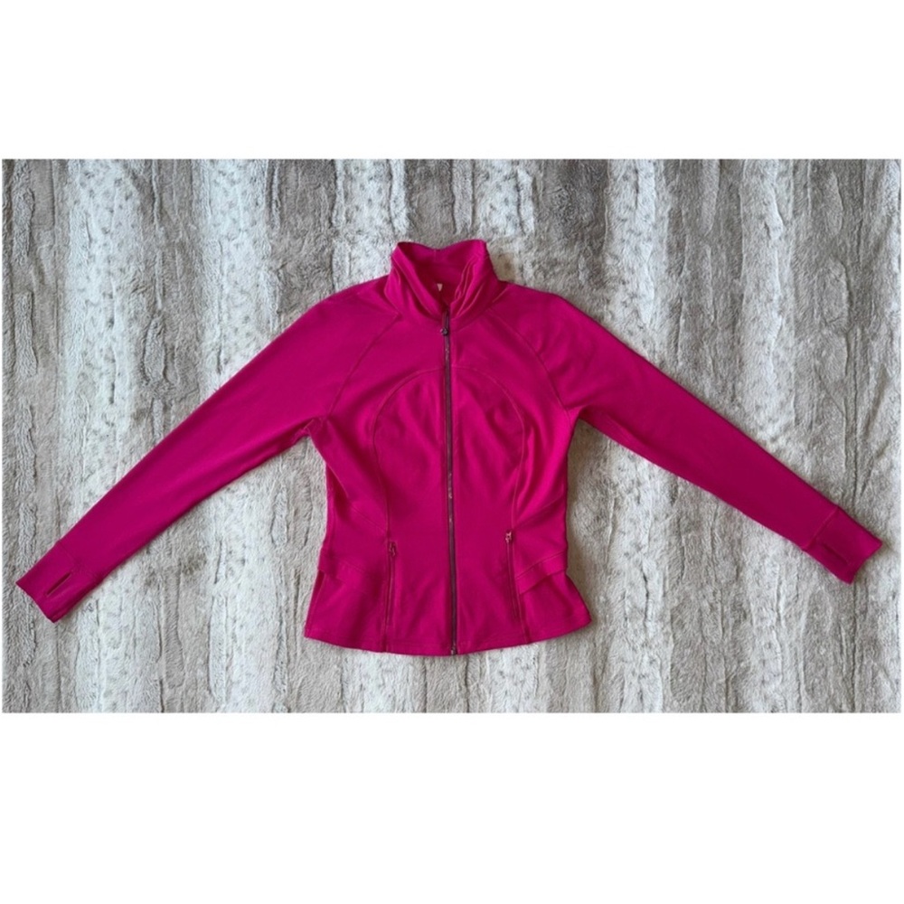 RARE Lululemon Hustle In Your Bustle Jacket in Jewelled Magenta Size 10 - Picture 4 of 16